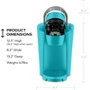 image:imageKeurig KCompact SingleServe KCup Pod Coffee Maker BlackTurquoise