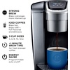 image:imageKeurig KElite Single Serve KCup Pod Coffee Maker Brushed SlateBrushed Silver