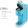 image:imageKeurig KMini Plus Single Serve KCup Pod Coffee Maker with 6 to 12oz Brew Size Stores up to 9 KCup Pods Travel Mug Friendly Studio GrayCool Aqua