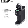 image:imageKeurig KMini Plus Single Serve KCup Pod Coffee Maker with 6 to 12oz Brew Size Stores up to 9 KCup Pods Travel Mug Friendly Studio GrayCool Aqua