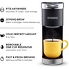 image:imageKeurig KMini Plus Single Serve KCup Pod Coffee Maker with 6 to 12oz Brew Size Stores up to 9 KCup Pods Travel Mug Friendly Studio GrayMatte Black