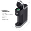 image:imageKeurig KMini Plus Single Serve KCup Pod Coffee Maker with 6 to 12oz Brew Size Stores up to 9 KCup Pods Travel Mug Friendly Studio GrayMatte Black