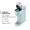 image:imageKeurig KMini Plus Single Serve KCup Pod Coffee Maker with 6 to 12oz Brew Size Stores up to 9 KCup Pods Travel Mug Friendly Studio GrayMisty Green