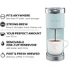 image:imageKeurig KMini Plus Single Serve KCup Pod Coffee Maker with 6 to 12oz Brew Size Stores up to 9 KCup Pods Travel Mug Friendly Studio GrayMisty Green