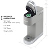 image:imageKeurig KMini Plus Single Serve KCup Pod Coffee Maker with 6 to 12oz Brew Size Stores up to 9 KCup Pods Travel Mug Friendly Studio GrayStudio Gray