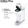 image:imageKeurig KMini Plus Single Serve KCup Pod Coffee Maker with 6 to 12oz Brew Size Stores up to 9 KCup Pods Travel Mug Friendly Studio GrayWhite