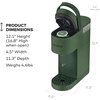 image:imageKeurig KMini Single Serve KCup Pod Coffee Maker 6 to 12oz Brew size with Cord Storage Perfect for Small Spaces Studio GrayEvergreen