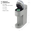 image:imageKeurig KMini Single Serve KCup Pod Coffee Maker 6 to 12oz Brew size with Cord Storage Perfect for Small Spaces Studio GrayStudio Gray
