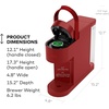 image:imageKeurig KSlim Single Serve KCup Pod Coffee Maker WhiteScarlet Red