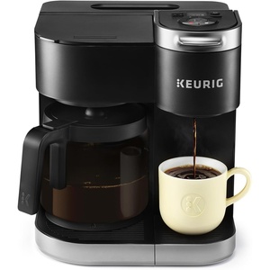 image:imageKeurig KDuo Single Serve KCup Pod amp Carafe Coffee Maker with Multiple Brew Sizes 60oz Removable Reservoir Programmable Auto Brew Carafe Black