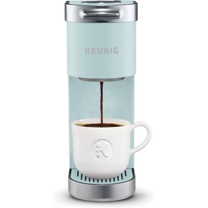image:imageKeurig KMini Plus Single Serve KCup Pod Coffee Maker with 6 to 12oz Brew Size Stores up to 9 KCup Pods Travel Mug Friendly Studio GrayMisty Green