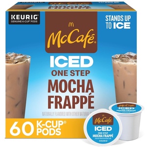 image:imageMcCafe ICED One Step Mocha Frappe Keurig Single Serve KCup Pods 60 Count 6 Packs of 10Mocha Frapp
