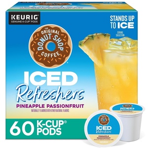 image:imageOriginal Donut Shop Strawberry Acai Iced Refresher KCup Pods 60 CountPineapple Passionfruit Refresher