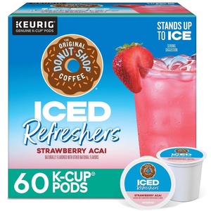 image:imageOriginal Donut Shop Strawberry Acai Iced Refresher KCup Pods 60 CountStrawberry Acai Refresher