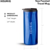 image:imageKeurig 12oz Stainless Steel Insulated Coffee Travel Mug SilverRoyal Blue