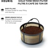 image:imageKeurig Reusable Mesh Ground Coffee Filter Compatible with KDuo Essentials and KDuo Brewers only EcoFriendly Way to Brew a Carafe Gold Tone Mesh