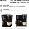 image:imageKeurig Reusable Mesh Ground Coffee Filter Compatible with KDuo Essentials and KDuo Brewers only EcoFriendly Way to Brew a Carafe Gold Tone Mesh