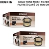 image:imageKeurig Reusable Mesh Ground Coffee Filter Compatible with KDuo Essentials and KDuo Brewers only EcoFriendly Way to Brew a Carafe Gold Tone Mesh