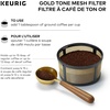 image:imageKeurig Reusable Mesh Ground Coffee Filter Compatible with KDuo Essentials and KDuo Brewers only EcoFriendly Way to Brew a Carafe Gold Tone Mesh