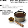 image:imageKeurig Reusable Mesh Ground Coffee Filter Compatible with KDuo Essentials and KDuo Brewers only EcoFriendly Way to Brew a Carafe Gold Tone Mesh