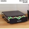 image:imageKeurig Slim NonRolling Storage Drawer Coffee Pod Storage Holds up to 24 Keurig KCup Pods Black Storage Drawer  24ct 92 x 33 x 122 inchesHolds up to 24 Keurig KCup Pods