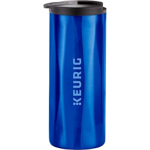 image:imageKeurig 12oz Stainless Steel Insulated Coffee Travel Mug SilverRoyal Blue