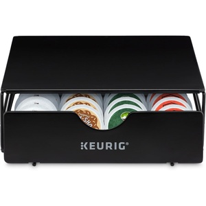 image:imageKeurig Slim NonRolling Storage Drawer Coffee Pod Storage Holds up to 24 Keurig KCup Pods Black Storage Drawer  24ct 92 x 33 x 122 inchesHolds up to 24 Keurig KCup Pods