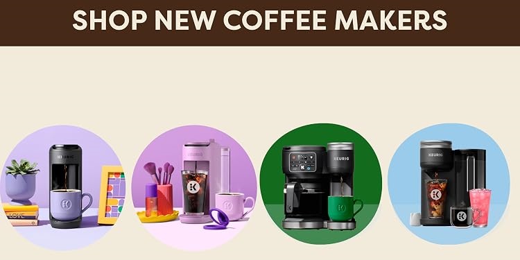 Keurig Coffee Makers, K-Cup Pods & Coffee Accessories